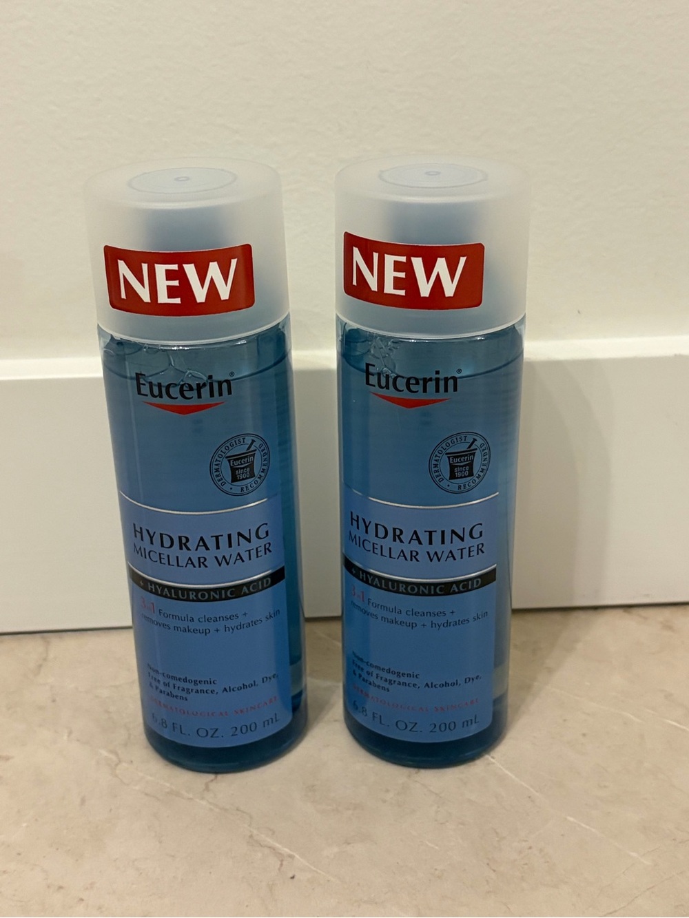 2 Brand New Eucerin Hydrating Micellar Water